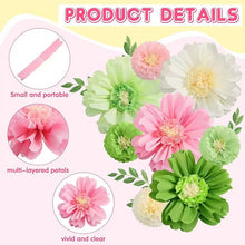 Load image into Gallery viewer, Pastel Pink &amp; Green Floral Wall Hanging Decorations, Elegant Botanical Hanging Pendants for Home, Classroom, Party Backdrop, Wedding, Holiday Ceremony &amp; Indoor Event Decor
