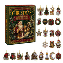 Load image into Gallery viewer, Christmas Party Supplies Advent Calendar Blind Box with Diamond Painting Hanging Ornaments Festive Decor Hanging Gift Blind Bag for Xmas Tree Home Decor
