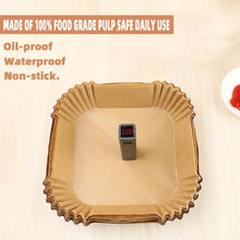 Load image into Gallery viewer, Square Air Fryer Paper / 200PCS 10 Inch

