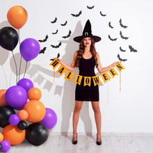 Load image into Gallery viewer, 125PCS Halloween Balloon Garland Kit, Halloween Themed Balloon Set, Decor Supplies for Halloween Party Scene Arrangement
