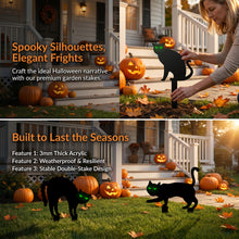 Load image into Gallery viewer, 3PACK Halloween Glow In The Dark Acrylic Yard Stake, Funny Grimace Pumpkin Pattern Lawn Sign, Spooky Ground Stake Ornament for Outdoor Patio Garden Halloween Lawn Scene Arrangement
