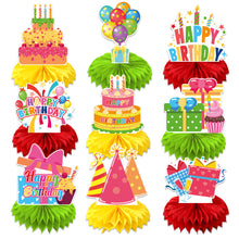 Load image into Gallery viewer, GDGDTOO Birthday Party Decorations Kit - Birthday Themed Honeycomb Centerpieces and Table Decor for Holiday &amp; Celebration Party Decorations

