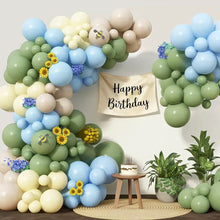 Load image into Gallery viewer, 126PCS Woodland Forest Style Balloon Arch Garland Set, Balloon Chain Kit for Birthday Theme Party Background Layout Supplies
