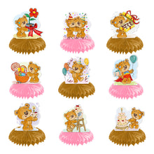 Load image into Gallery viewer, GDGDTOO Birthday Party Decorations Kit - Cartoon Bear Themed Honeycomb Centerpieces and Table Decor for Holiday &amp; Celebration Party Decorations
