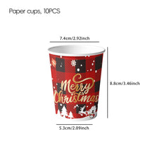 Load image into Gallery viewer, 80PCS Christmas Gingerbread Man Party Tableware Set, Disposable Dessert Paper Plates &amp; Holiday Tableware for Xmas Party, Christmas Dinner, Winter Celebration &amp; Festive Table Decorations
