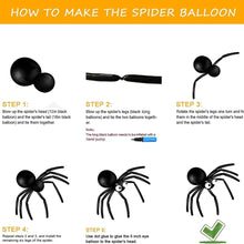 Load image into Gallery viewer, 130PCS Halloween BOO &amp; Bat Spider Balloon Garland Kit, Spooky Balloon Chain Set for Halloween Party Scene Arrangement
