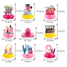 Load image into Gallery viewer, GDGDTOO Cosmetic Party Decorations Kit - Makeup Themed Honeycomb Centerpieces and Table Decor for Holiday &amp; Girls Gathering Party Decorations
