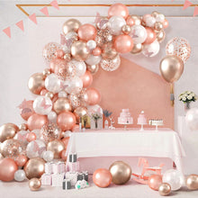 Load image into Gallery viewer, Blush Rose Gold White Balloon Arch Garland Kit with Butterfly Decorations, Neutral Tone Balloon Set for Birthday Party, Wedding, Anniversary, Bridal Shower, Engagement &amp; Elegant Celebration Backdrop Decor
